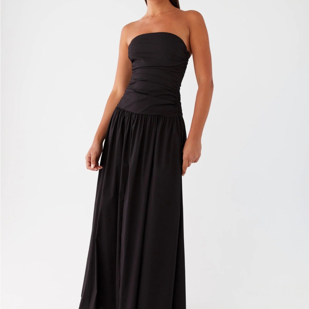 Peppermayo Classic Black Strapless Dress